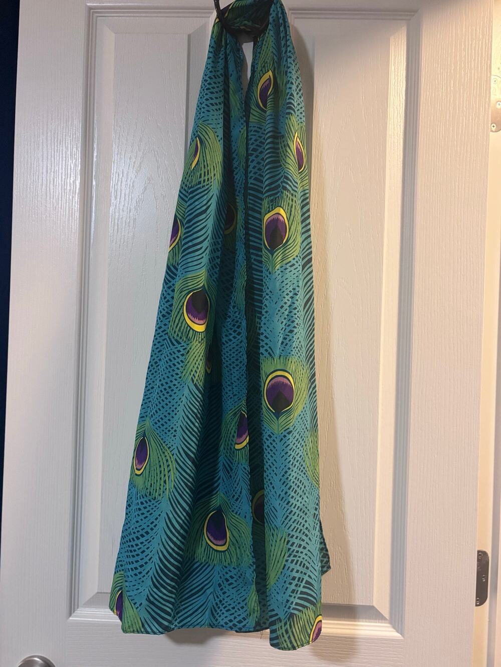Peacock scarf